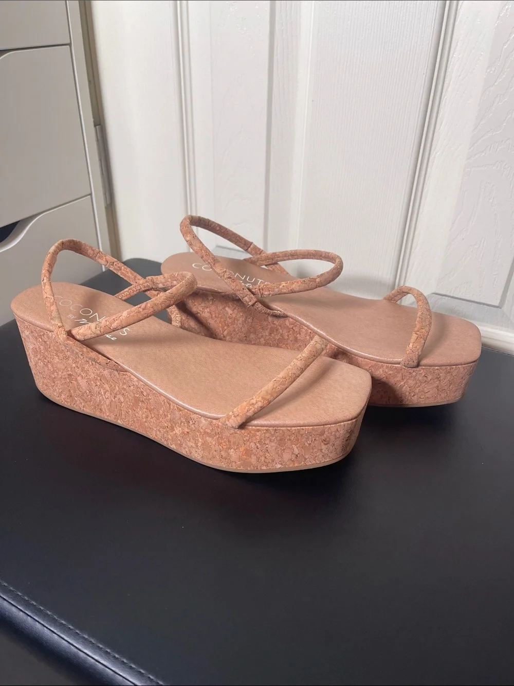 Coconuts by Matisse Blush Tan Cork Platform Sandals